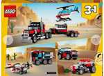LEGO Creator 3in1 Flatbed Truck with Helicopter Toy 31146 Free C&C