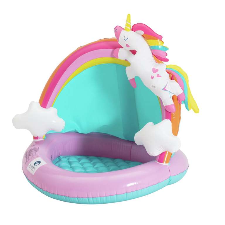 Chad Valley 3.9ft Unicorn Baby Paddling Pool - 28L plus Free collection