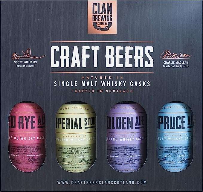Clan Brewing Whisky Cask Beer Pack 4x330ml 8% - £5.99 instore @ Home Bargains, Staffordshire