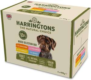 Harringtons Wet Mixed Pack 6x400g - £4.20 @ Amazon
