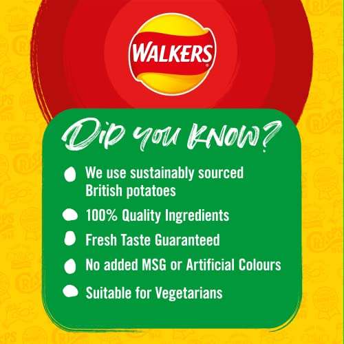 Walkers Meaty Variety Multipack Crisps Box 22 x 25g £3.50 @ Amazon
