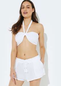 White tie front beach co-ord set - £3 collection @ Matalan