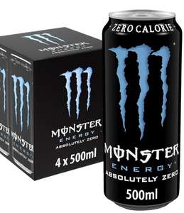 Monster Energy Drink Absolute Zero (4 Pack) - Instore (Chichester)