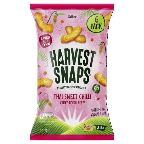 Harvest Snaps Thai Sweet Chilli Crispy Lentil Puffs 6 X 18g