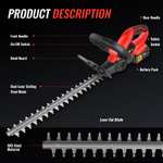 CONENTOOL 22” Cordless Hedge Trimmer, 21V 4000mAh Electric Hedge Trimmer with vouchers Sold by SalesCreator EU FBA