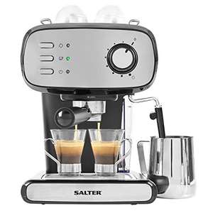 Salter Caffé Barista Pro Espresso Machine, Cappuccino, Latte and Coffee Maker £76.99 - Sold by and dispatched by Beldray on Amazon