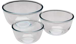 Pyrex mixing bowls set of 3 £12 click and collect @ Argos