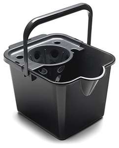 Addis 514063 12L Mop Bucket Pail and Wringer In Black With Handle (minimum order 3)