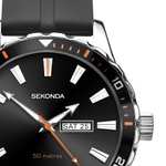 SEKONDA Unisex-Adult Analogue Classic Quartz Watch with Rubber Strap 1351.27