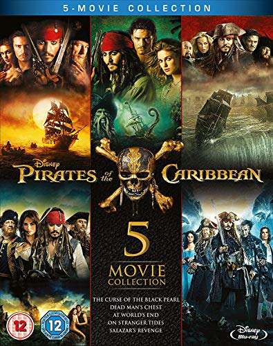 Pirates of The Caribbean 1-5 Blu Ray