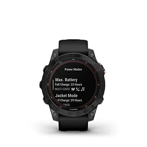 Garmin fēnix 7 Solar Multisport GPS Watch, Black with Silicone Band £604.99 / fēnix 7S £599.99 @ Amazon