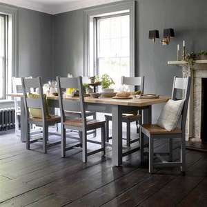 Sussex Storm Grey 180-220-260cm Extending dining Table (UK Mainland)