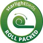 Starlight Beds Single Memory Foam Mattress with springs or Double £94.06