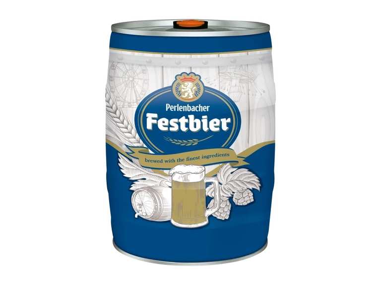 Perlenbacher Festbier German Beer Keg 5.5%, England Only Lidl Plus