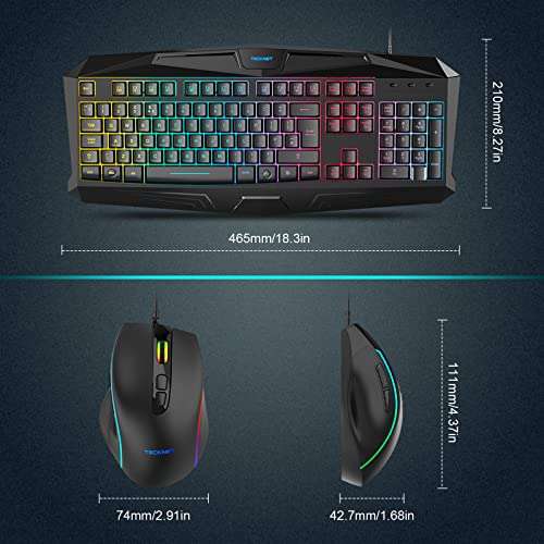 TECKNET Gaming Keyboard and Mouse Set - £18.99 Dispatches from Amazon Sold by BLUETREE