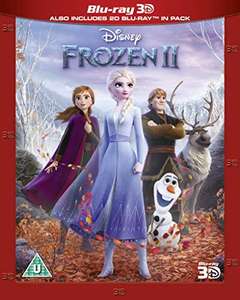 Frozen 2 3D [Blu-ray] [2019] £6.15 (or £2.00 for 2D) +£3.99 p&p for non Prime @ Amazon