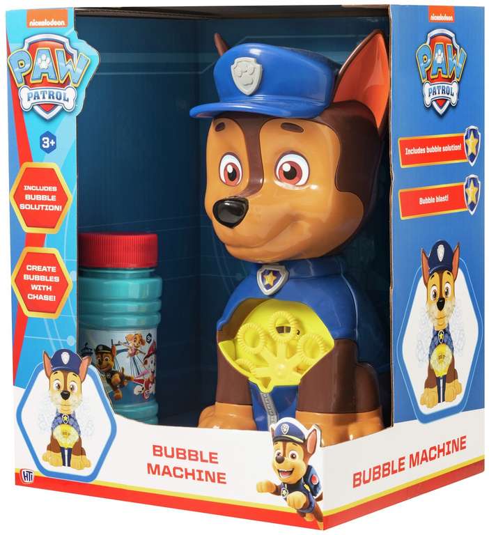 Save up to 1/3rd on Selected Baby and kids Toys, PAW Patrol Chase Bubble Machine Now £10 with Free Click and collect From Argos