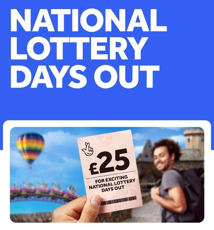 £25 Voucher For Exciting Days Out With Any Game @ The National Lottery
