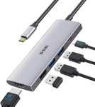 SSK 5 in 1 USB C Hub 4K@60Hz/2 USB3.0/100W Power Delivery 3.0 with voucher @ SSK Corporation Direct FBA