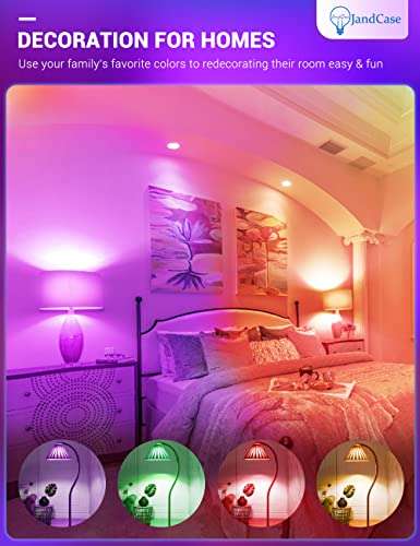 JandCase 6W E14 LED Colour Changing Light Bulbs (Account Specific w/ 50% Voucher) 2 Pack @ Guangzhou Yushengrou Wangluokeji LTD. / FBA