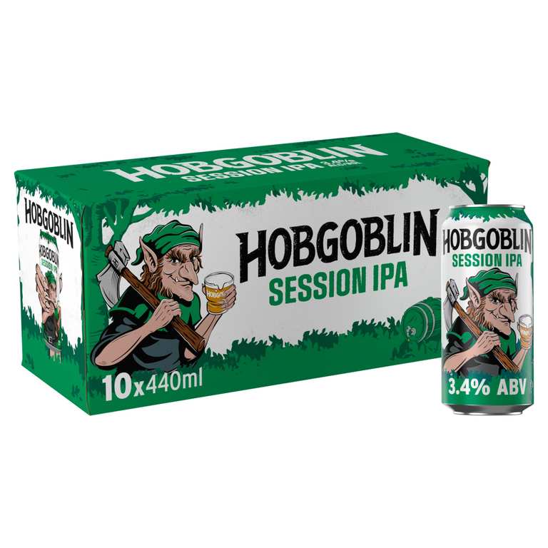 Hobgoblin Session IPA Ale Beer Cans 10 x 440ml - In-store, Leamington
