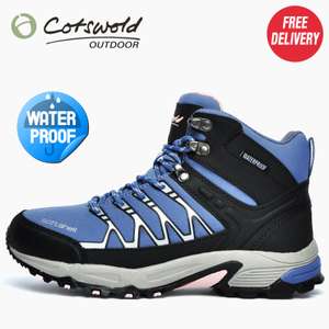 Womens Cotswold Abbeydale Mid Waterproof Walking / Hiking Trail Boots + Free Delivery - Use Code