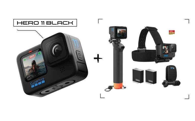 GoPro 11 black + accessories bundle (32G SD card+ Spare battery) £399.98 @ GoPro