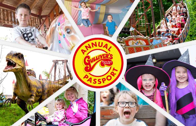 Gulliver’s Bank Holiday Weekend Kid’s Tickets 6th May £6 / 7th May £7 / 8th May £8 with codes purchasing with Adult Ticket £23 @ Gullivers