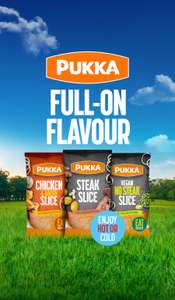 Pukka slices steak/chicken/no steak/Breakfast/pizza Try for £1 via Shopmium App (nectar price)