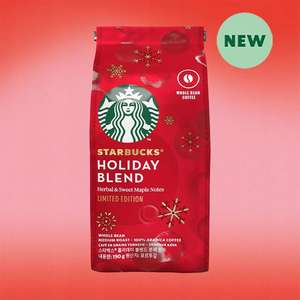 Starbucks Limited Edition Holiday Blend Whole Coffee Beans 6 x 190g BBE 25/08/2022 £8.99 + £1 delivery - £9.99 Delivered @ YANKEE BUNDLES