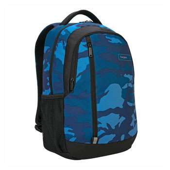 Targus Laptop 15.6" Backpack Set 4 in 1 Bundle Camo Blue / Green Camoflage (Includes Backpack, Food Bag, Pen Case & Sack Bag) Back To School