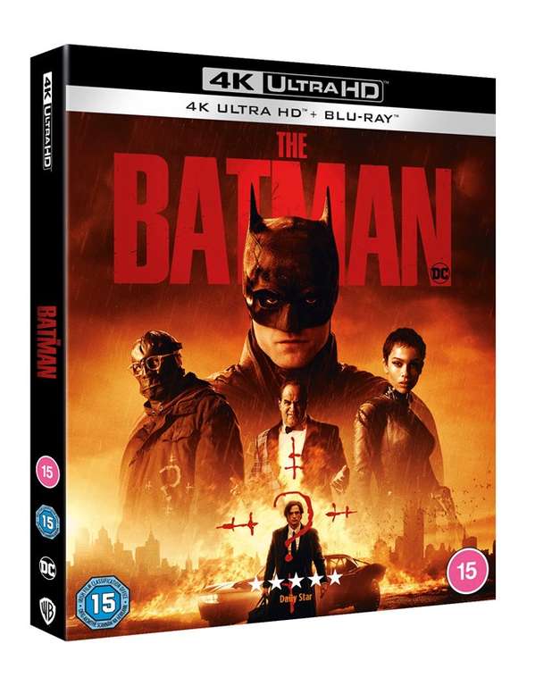The Batman - 4K UHD: 4K Ultra HD Blu-ray + Blu-ray £14.99 With Free Click & Collect @ HMV