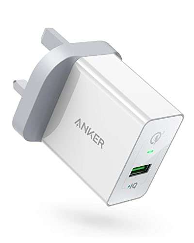 Anker Quick Charge 3.0, 18W 3Amp USB Wall Charger (Quick Charge 2.0 Compatible) Powerport+ 1 £8.99 @ Amazon Sold by AnkerDirect UK