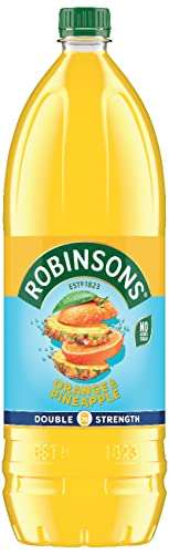 Robinsons Double Strength Orange & Pineapple No Added Sugar Fruit Squash 1.75 L (£1.58/£1.23 with 15% off & s&s)