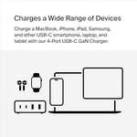 Belkin 108W GaN USB Fast Charger/Charging Station with 2x USB Type C and 2x USB Type A