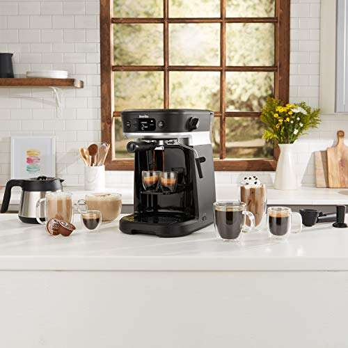 Breville All-in-One Coffee House, Espresso, Filter and Pods Coffee Machine + Milk Frother - £99.99 Sold by Pennguin UK & Fulfilled by Amazon