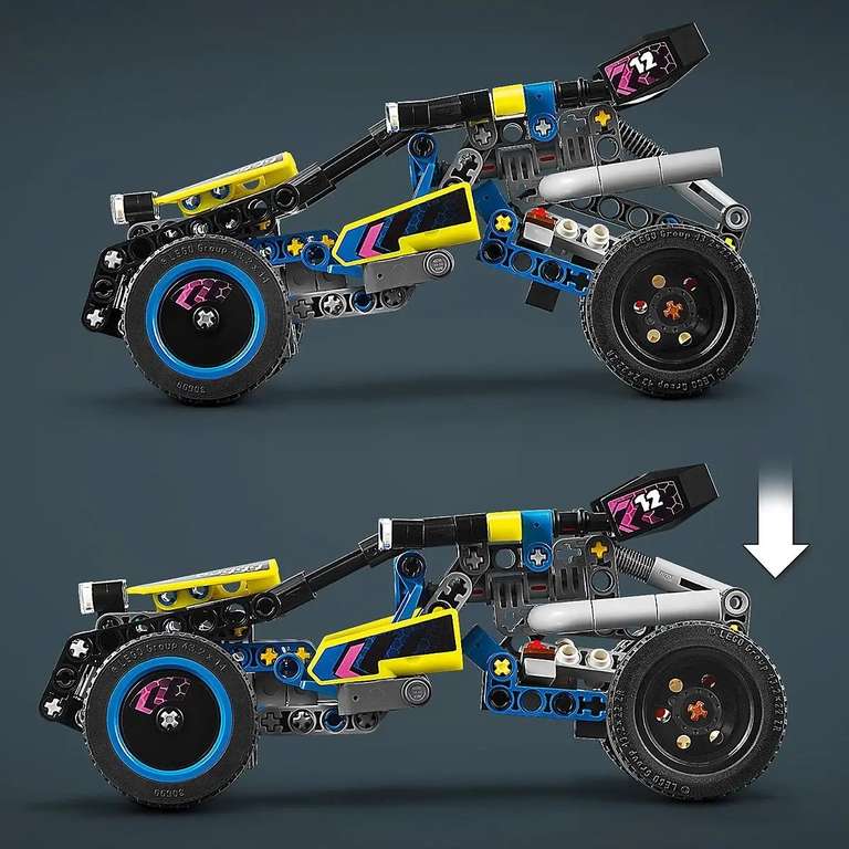 LEGO Technic 42164 Off-Road Race Buggy Vehicle Set + Technic 42166 NEOM McLaren Extreme E Team Race Car Set £15.99 - Free C&C