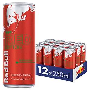 Red Bull Energy Drink Red Edition Watermelon, 12 x 250ml (£7.65 S&S)