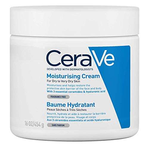 CeraVe Moisturising Cream for Dry to Very Dry Skin 454g - £15.49 + 3 For 2 @ Amazon