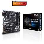 ASUS PRIME B550M-K, AMD B550 (Ryzen AM4) micro ATX motherboard with 4x DIMM, dual M.2, USB 3.2 Gen 2 Type-A - £82.28 @ Amazon