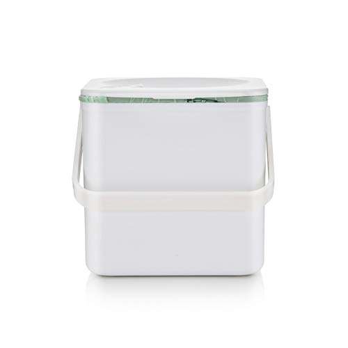 Minky White Compost Food Caddy, One Size - £5.60 @ Amazon