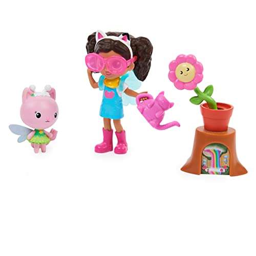 Gabby’s Dollhouse, Flower-rific Garden Set with 2 Toy Figures
