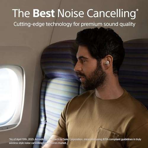 Sony WF-1000XM5 Wireless Noise Cancelling Headphones, Bluetooth, In-ear Headphones - Black
