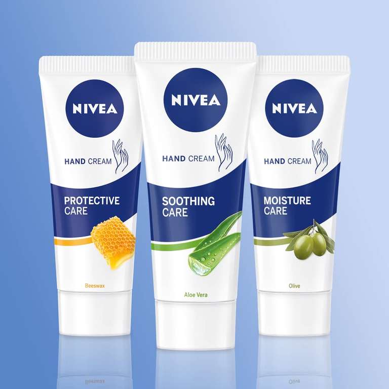 NIVEA Soothing Care Aloe Vera Hand Cream (75ml), 24H Moisturising for Dry Cracked Hands, Non-Greasy, Fast-Absorbing (£1.13 with S&S)