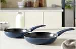 Set of 2 Frying Pans in Red, Black, Grey or Navy - 20cm and 24cm. £7.50 with free click and collect from Dunelm