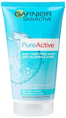 Garnier Pure Active Daily Deep Pore Wash - Blemishes & Shine, 150ml - £2.66 @ Amazon