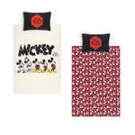 Disney 100 Mickey Mouse Reversible Duvet Set - 100% Cotton - Single £9 / Double £11.50 / King £14 - Free Click & Collect
