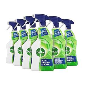 Dettol Mould And Mildew Remover Spray (750ml x 6) - £15.09 / £10.57 S&S 15% + 15% Voucher @ Amazon