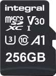 256GB- Integral Micro SD Card 4K Video Premium High Speed Memory Card SDXC Up to 100/50MB/s V30 C10 U3 UHS-I A1 - £15.95 @ Amazon