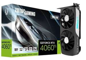 ZOTAC GeForce RTX 4060 Ti 16GB TWIN EDGE Graphics Card - w/Code, Sold By E Buyer